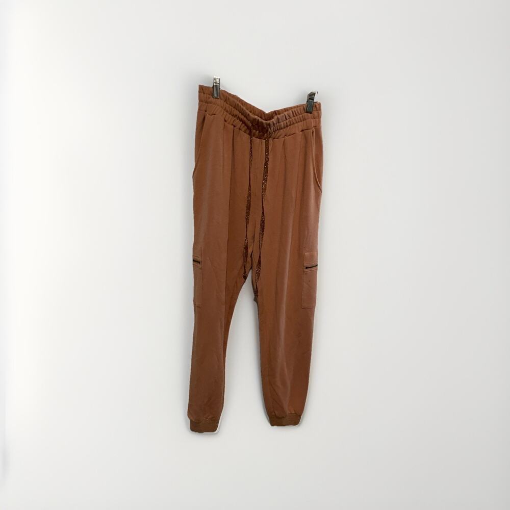 RAMY BROOK KENDRA JOGGERS CARAMEL Retail‎ $185 Small